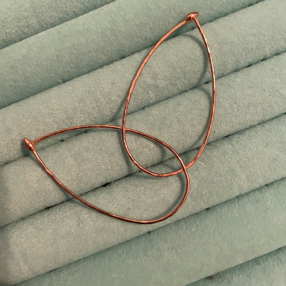 Rose Gold Teardrop Earrings